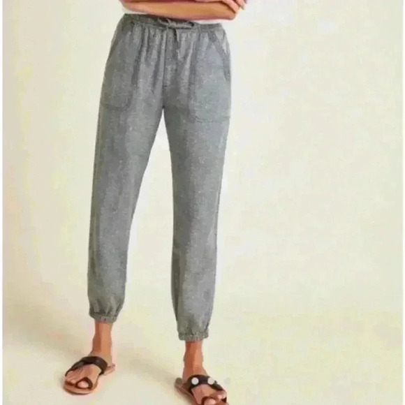 Anthropologie Orana Black Print Joggers  Size Small - Picture 3 of 9